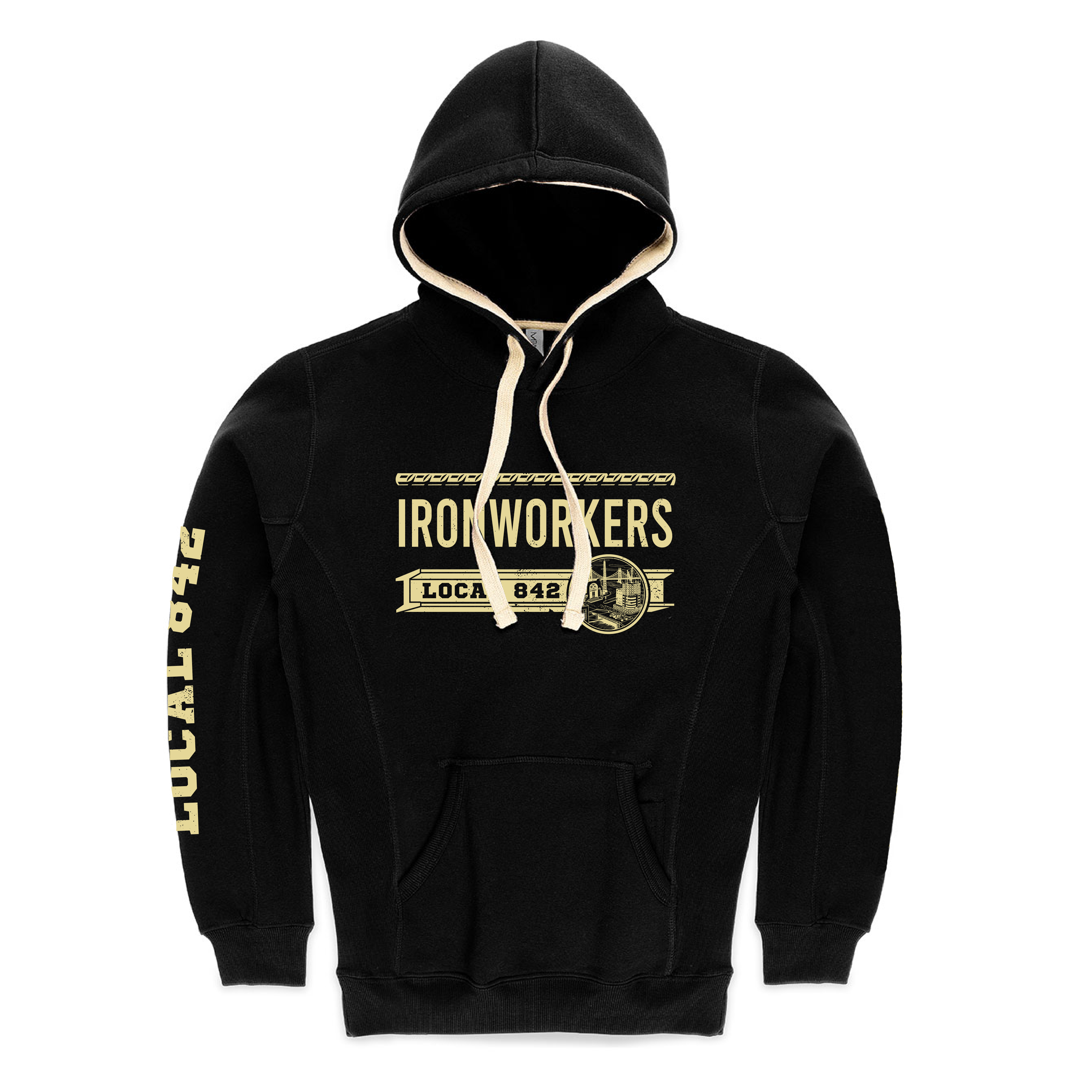 Ironworkers Local 842 Unisex Hoodie (Black) – NIE Plus