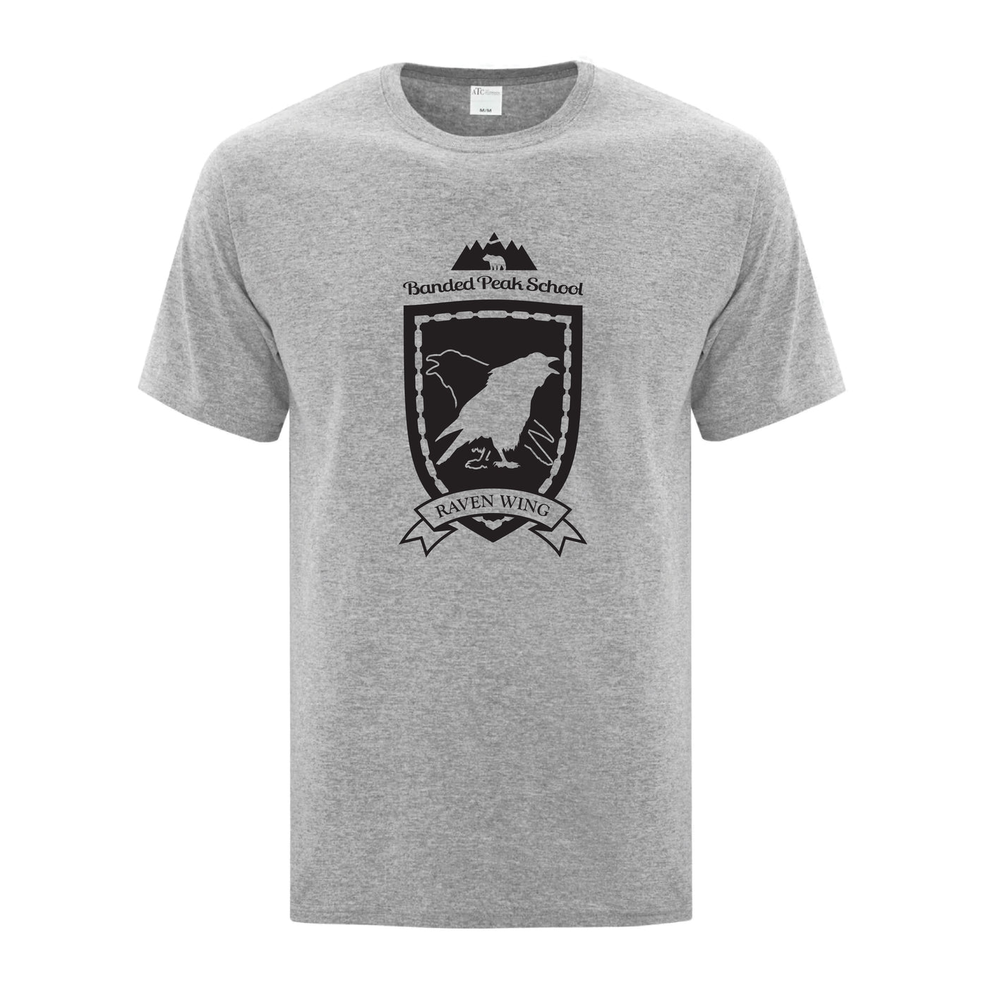 Banded Peak School T-Shirt - Raven Wing House - Technical