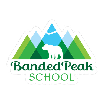 Banded Peak School Sticker - Grizzlies and Logo - Sticker Bundle