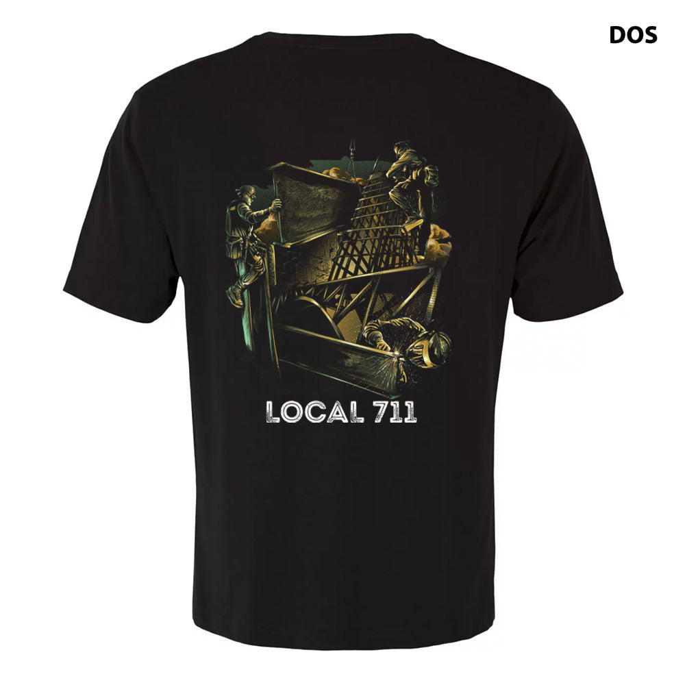 Ironworkers Local 711 - IW In Good Company T-Shirt - Short sleeve (Black)