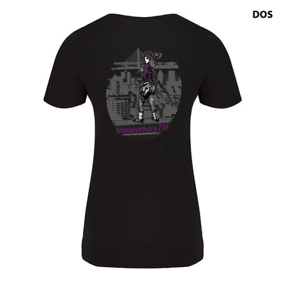 Ironworkers Local 711 - T-shirt à encolure en V pour femmes