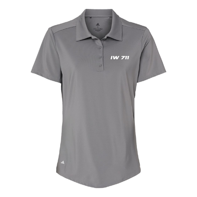 Ironworkers Local 711 - Polo femme Adidas manche courte (gris)