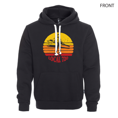 Ironworkers Local 720 - "Sunrise" Popover Hoodie (Black)