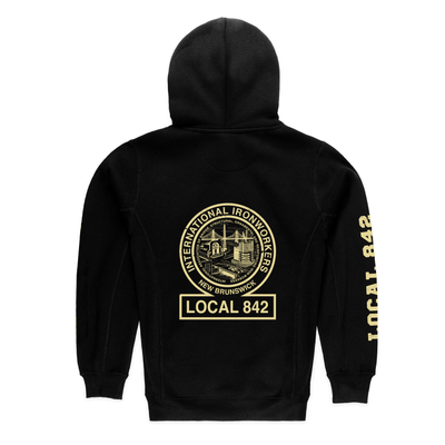 Ironworkers Local 842 Unisex Hoodie (Black)