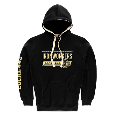 Ironworkers Local 842 Unisex Hoodie (Black)