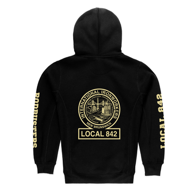 Rodbusters - Ironworkers Local 842 Unisex Hoodie - (Black)