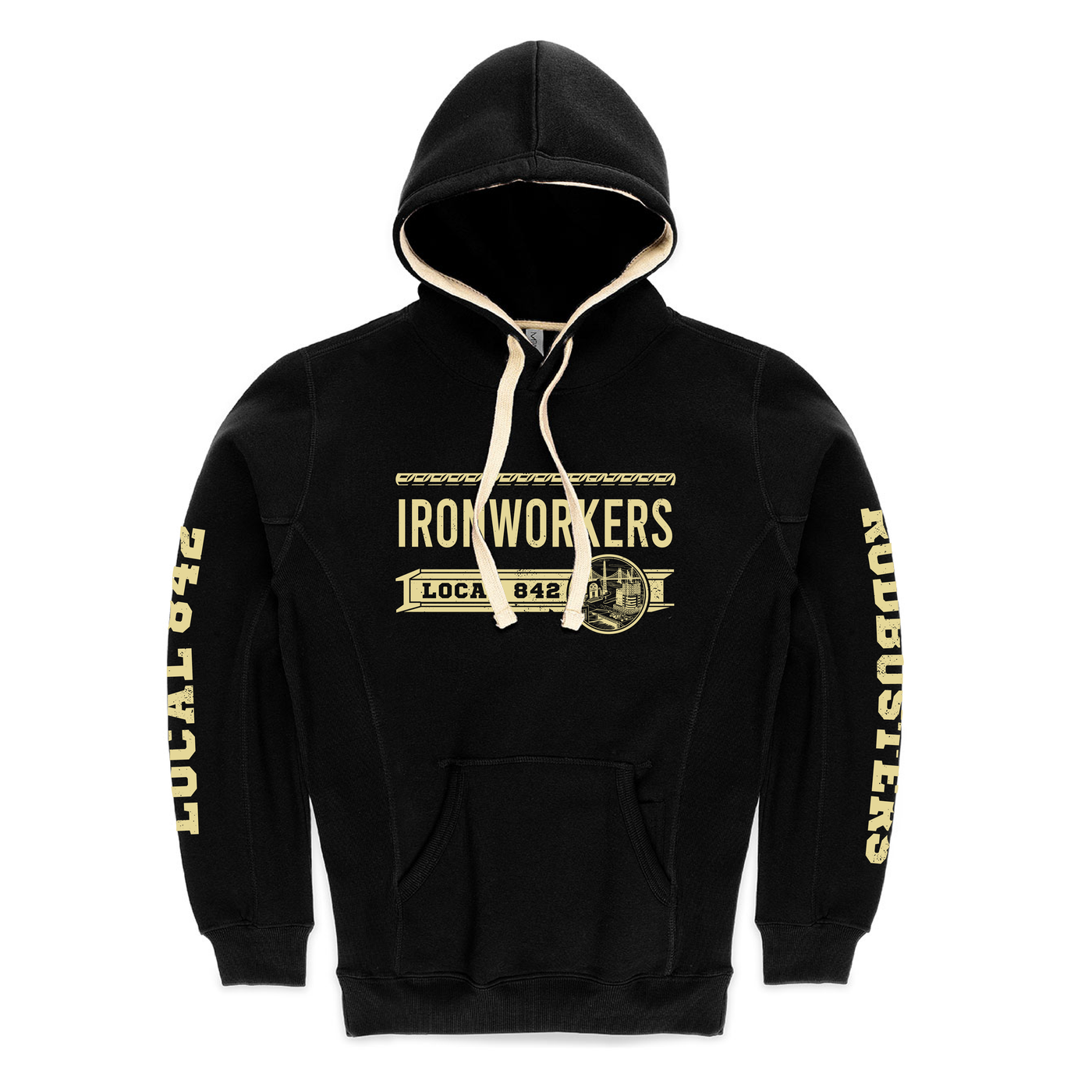 Rodbusters - Ironworkers Local 842 Unisex Hoodie - (Black)