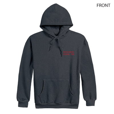 Ironworkers Local 720 - Full Metal Popover Hoodie (Black)