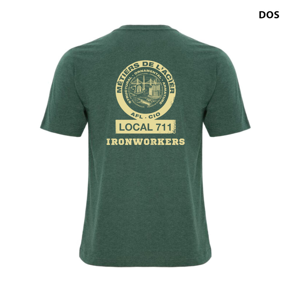 Ironworkers Local 711 T-Shirt - Short sleeve (Green)