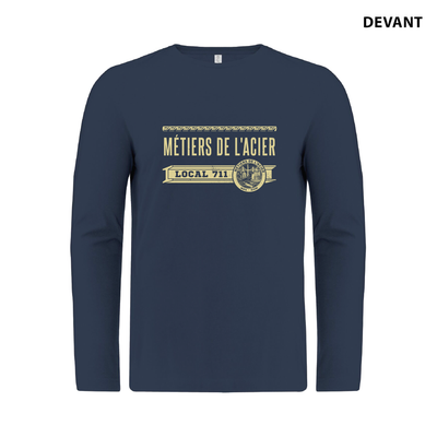Ironworkers Local 711 - Rebar Long Sleeve T-Shirt (Navy)