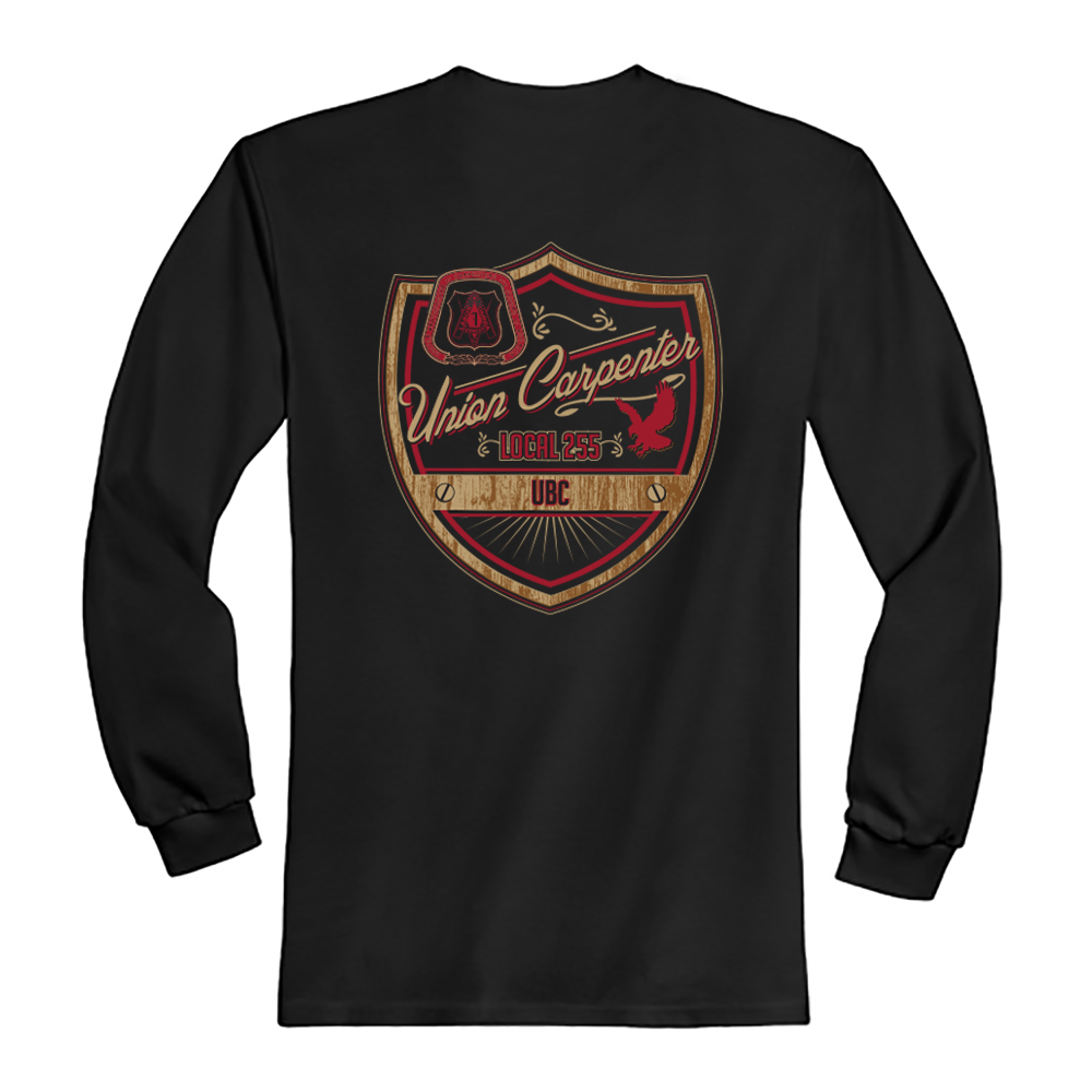 UBC 255 - Emblem Union Made Black Long Sleeve