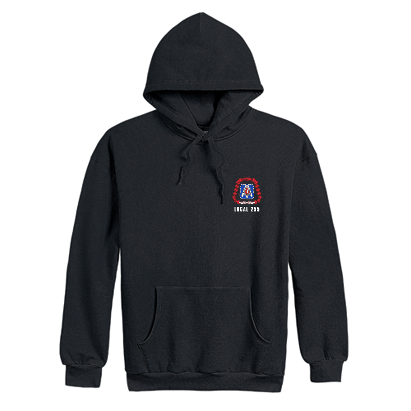 UBC 255 - Labor Union Made Black Hoodie
